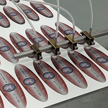 Custom Printed Domed Decals made of Polyurethane | Sticky Business