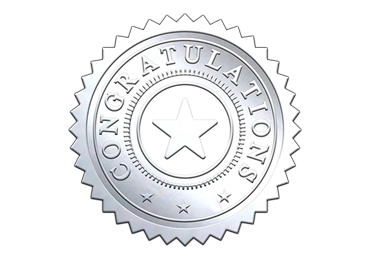 Silver Congratulations Seal