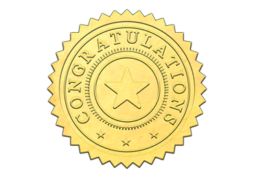 Gold Congratulations Seal