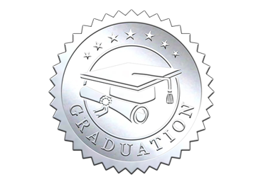 Silver Graduation Seal
